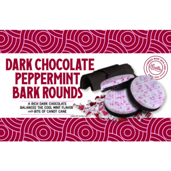 Dark Chocolate Peppermint Bark Rounds - 897-313