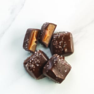 Dark Chocolate Sea Salt Caramels