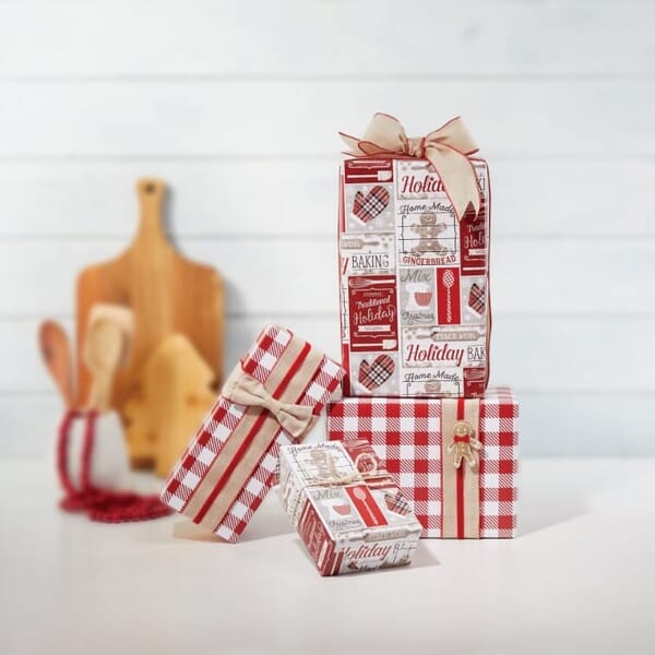 Gift Wrap & Accessories - Holiday Baking Jumbo Reversible Gift Wrap