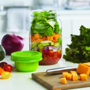 Safe-N-Separate Salad Mason Jar