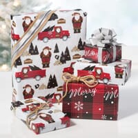 Lumberjack Reversible Jumbo Gift Wrap