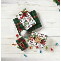 Gnome For The Holiday Jumbo Reversible Gift Wrap