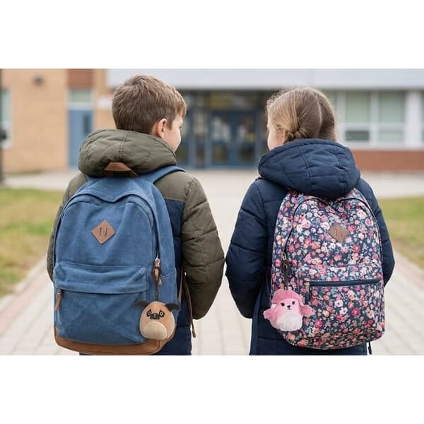 Smushy Pug &amp; Poodle Backpack Buddies - 996-E107