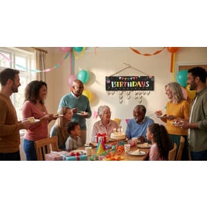 Birthday Calendar with Hearts