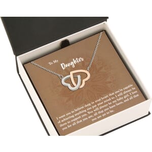 Daughter - Interlocking Heart Necklace