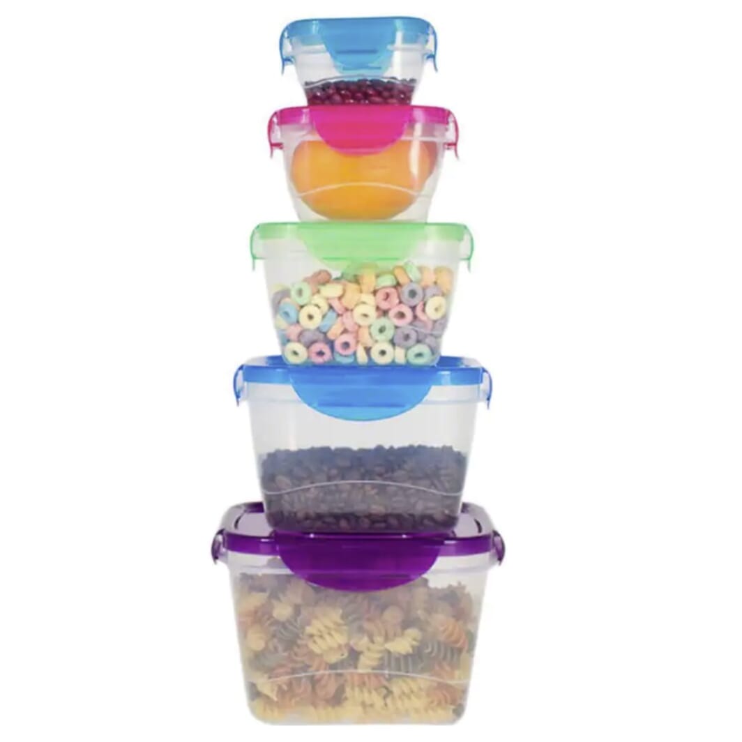 Rectangular Lock and Seal Food Storage Containers - 897-319