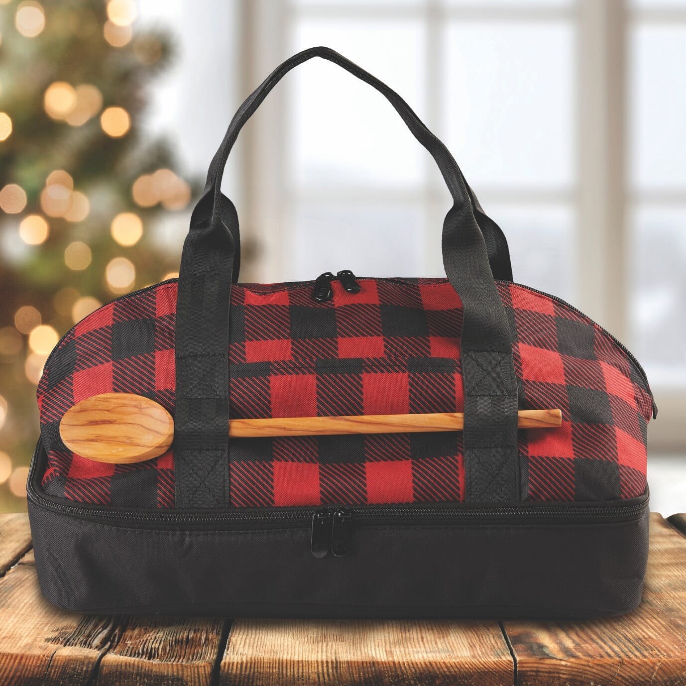 Bags Totes Buffalo Plaid 2 Tiered Tote