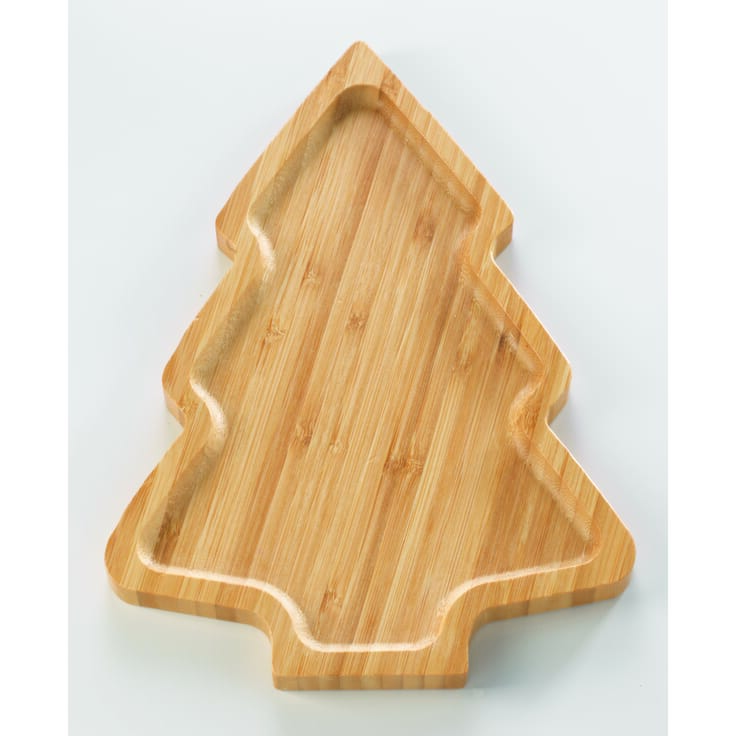 Tree-Shaped Bamboo Charcuterie Tray - 897-311