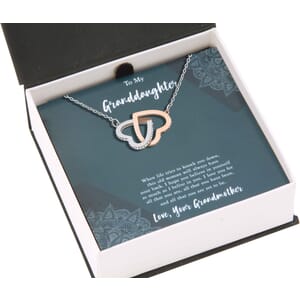 Granddaughter - Interlocking Heart Necklace