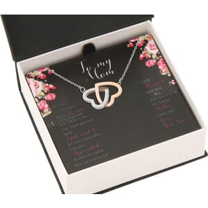 Mom - Interlocking Heart Necklace