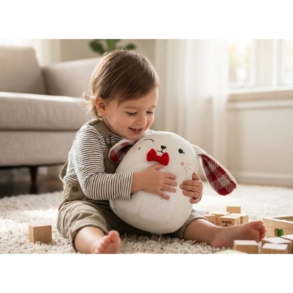 Plaid-Eared Smushy Bunny - 996-E164