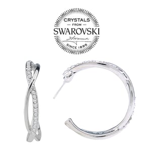 Swarovski® Semi Hoop Earrings
