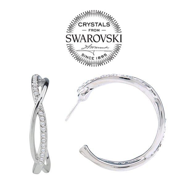 Swarovski® Semi Hoop Earrings - 996-E284