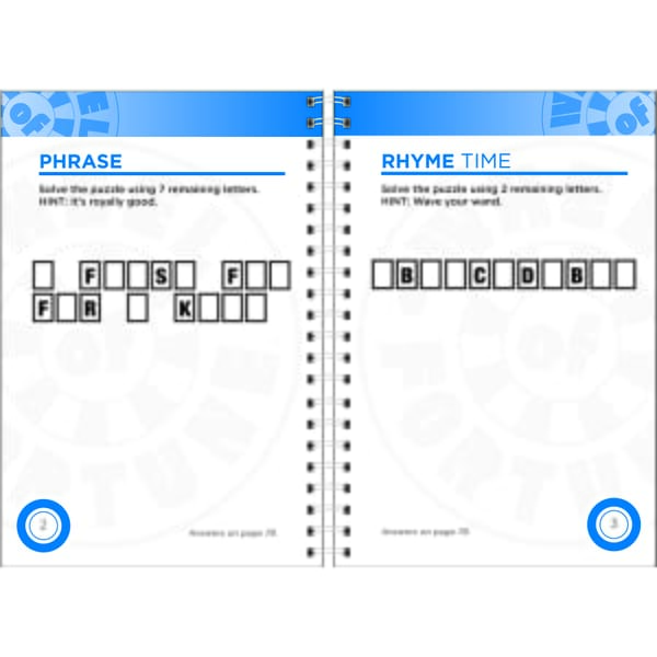 Wheel of Fortune Puzzle Book - 996-E095